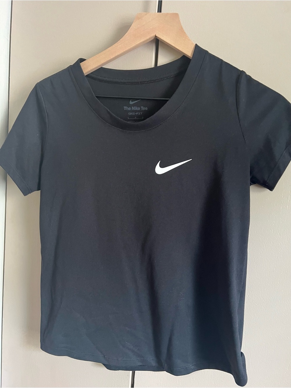 Nike Black Short Sleeve Tee with White Swoosh